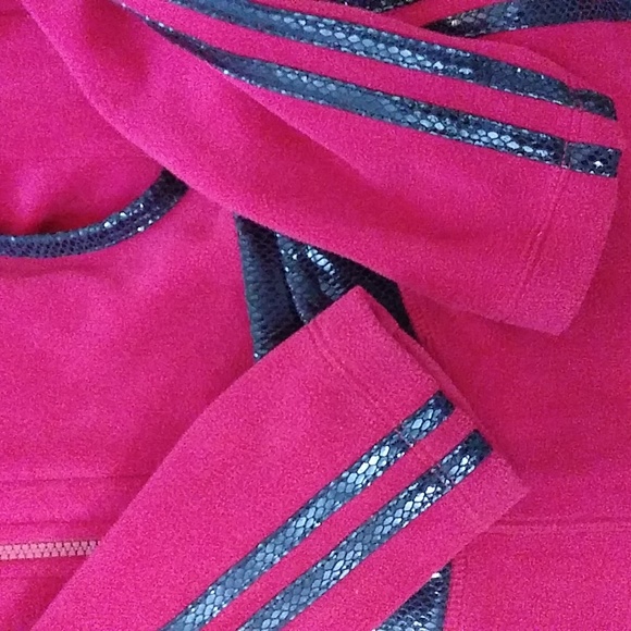 BEBE Sport Two Piece Sweat Suit, Women size M, Red - Picture 6 of 10